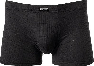 Thumbnail - bruno banani Herren Shorts schwarz Mikrofaser/Funktion unifarben