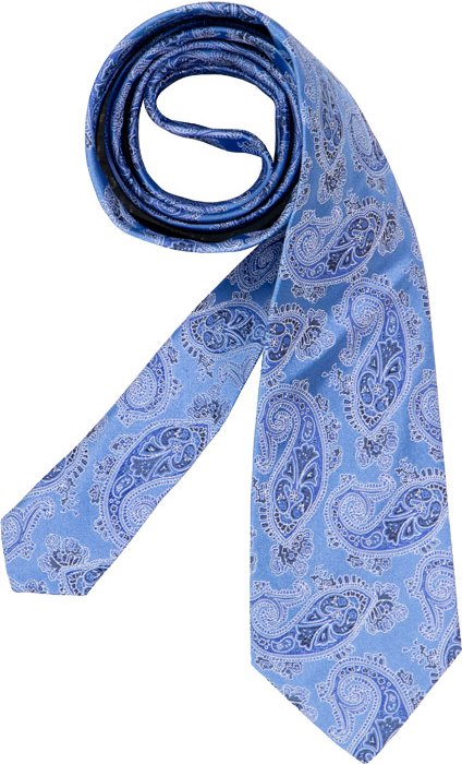 ETON Herren Krawatte blau Gemustert