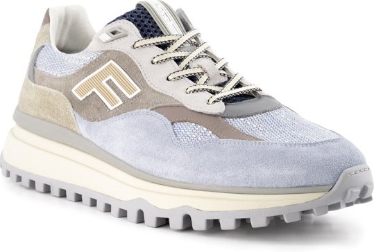 Floris van Bommel Herren Schuhe blau Velours