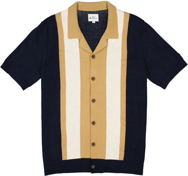 Thumbnail - Ben Sherman Herren Kurzarmhemd beige gestreift