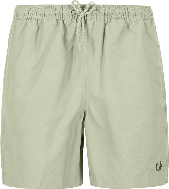 Thumbnail - Fred Perry Herren Badeshorts grün unifarben