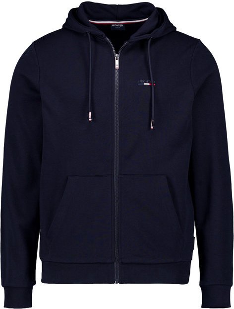 HECHTER PARIS Herren Sweatjacke blau unifarben
