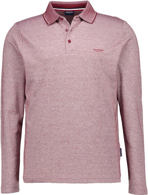 HECHTER PARIS Herren Polo-Shirt rot meliert
