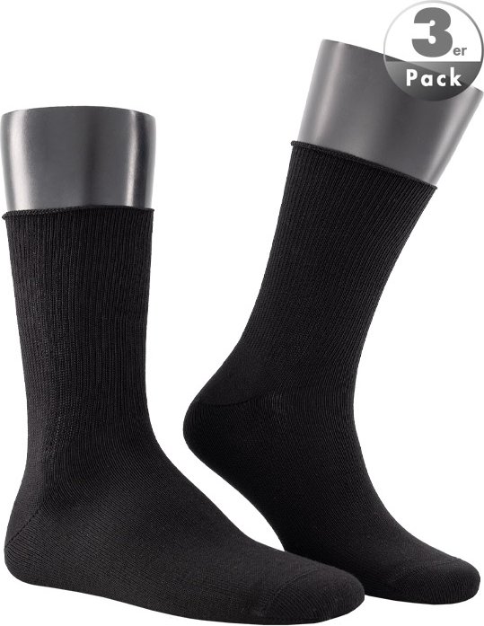 Hudson Herren Socken schwarz Baumwolle & Mix unifarben