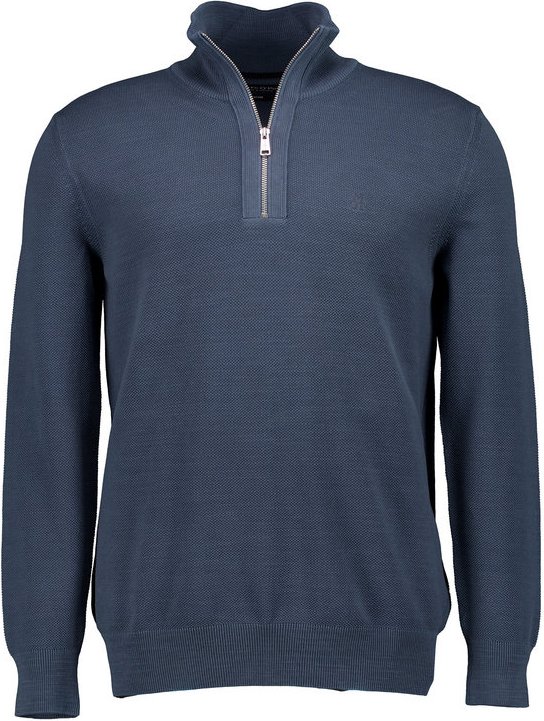 Marc O'Polo Herren Pullover blau unifarben