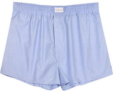 Novila Herren Boxershorts grau Reine Baumwolle unifarben