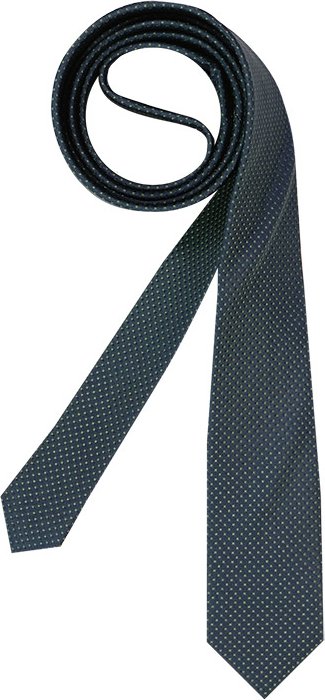 OLYMP Herren Krawatte blau Gemustert