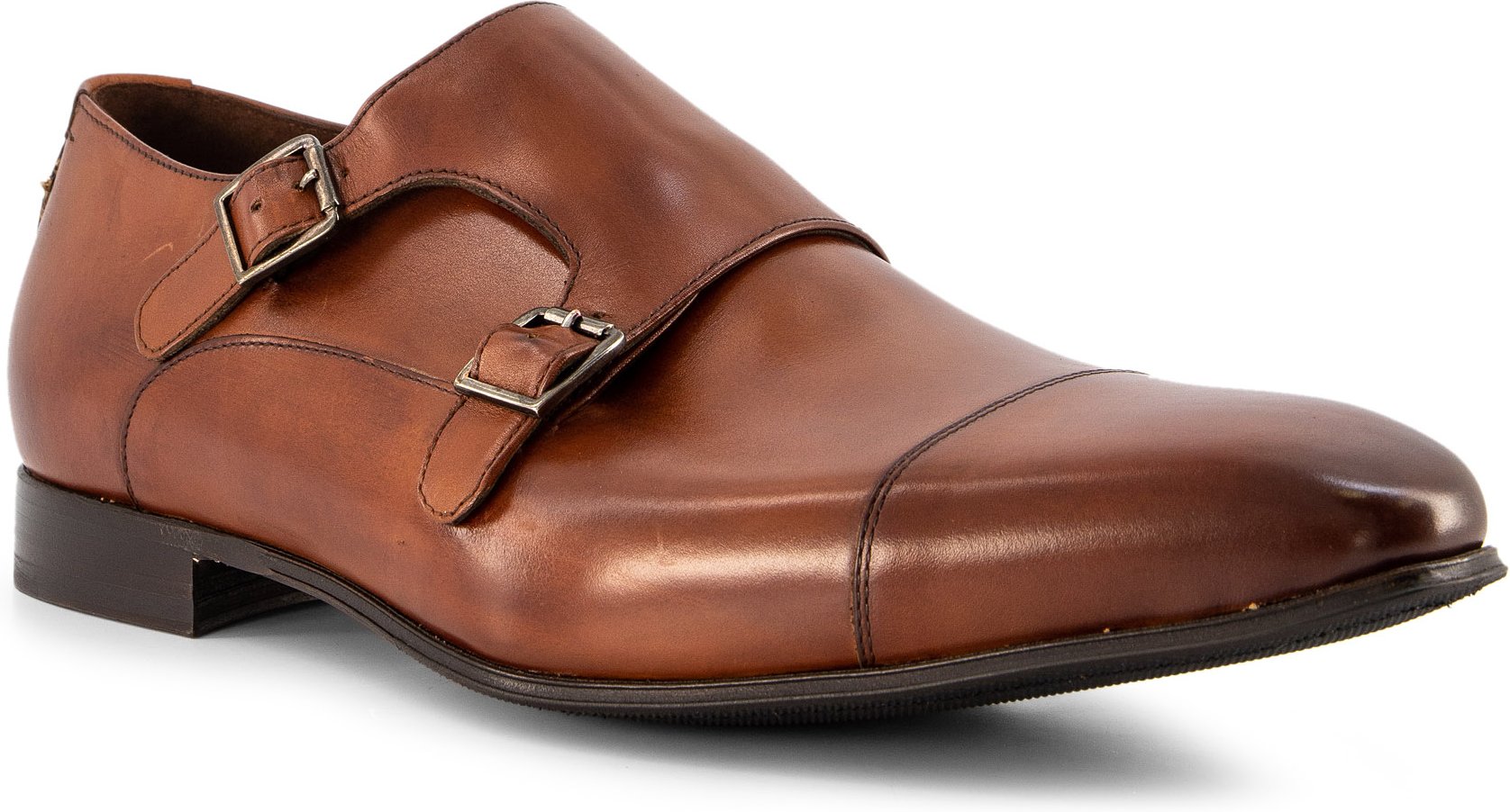 Thumbnail - Floris van Bommel Herren Doppelmonkstrap braun Glattleder