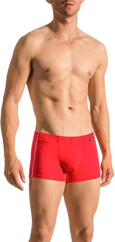 Olaf Benz Herren Badetrunk rot unifarben