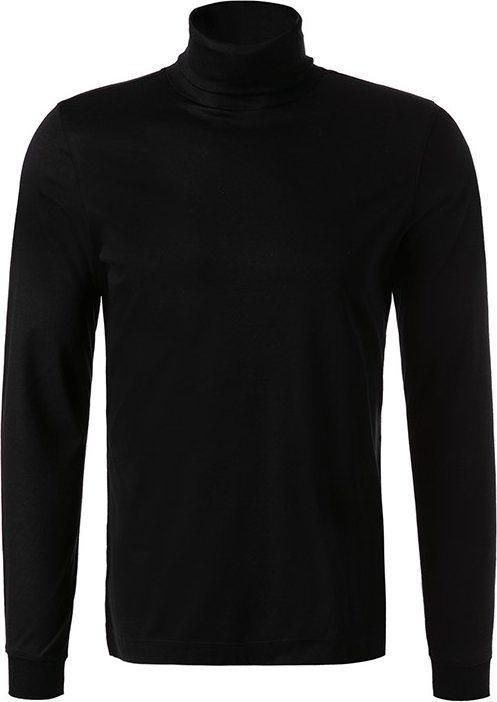 Thumbnail - van Laack Herren Rollkragenshirt schwarz unifarben