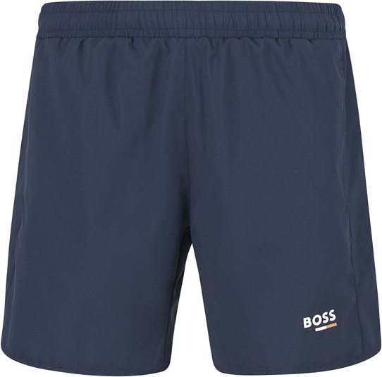 BOSS Black Herren Badeshorts blau unifarben