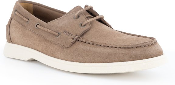 BOSS Black Herren Bootsschuhe beige Velours