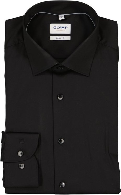 OLYMP Herren Hemd schwarz