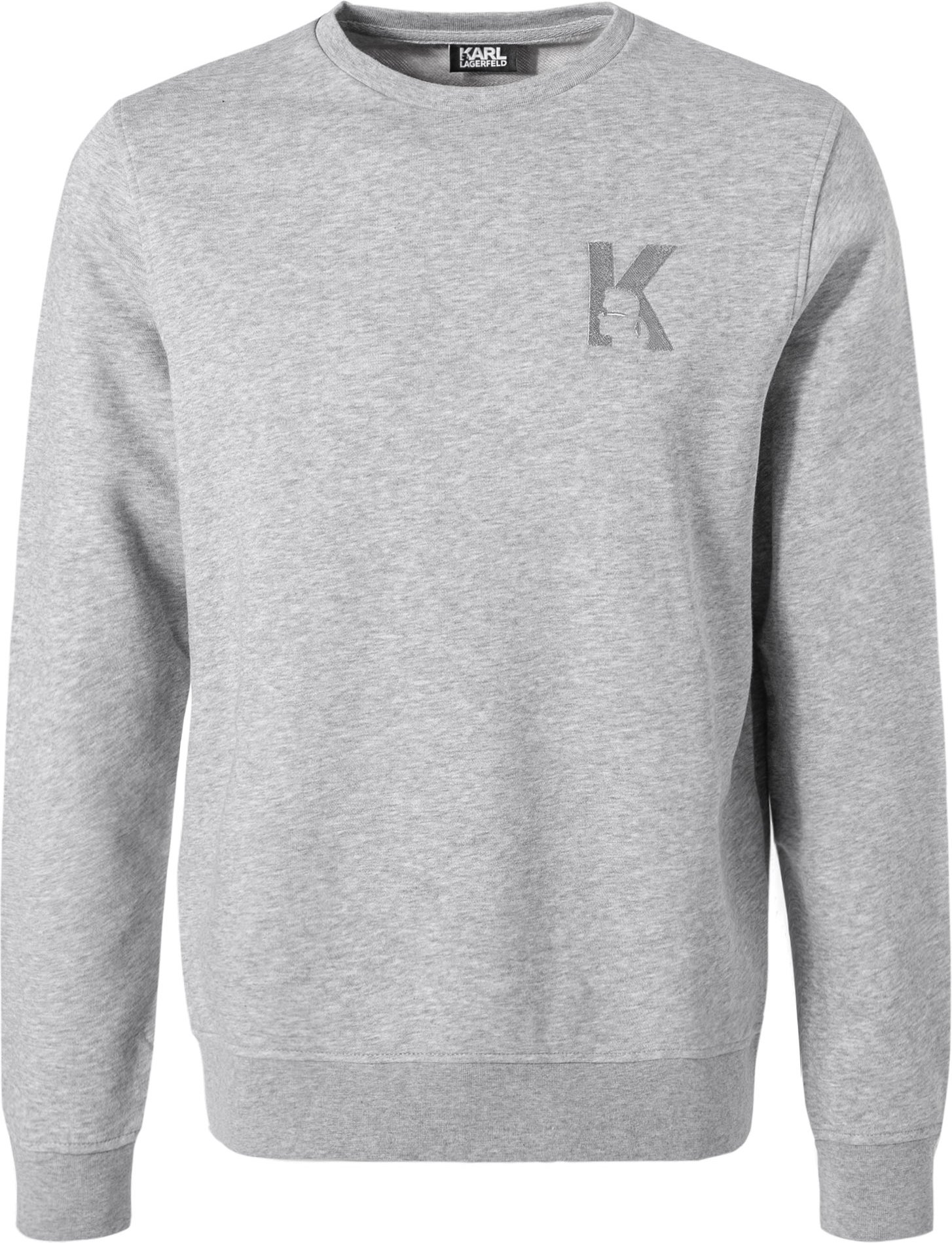 KARL LAGERFELD Herren Sweatshirt grau unifarben
