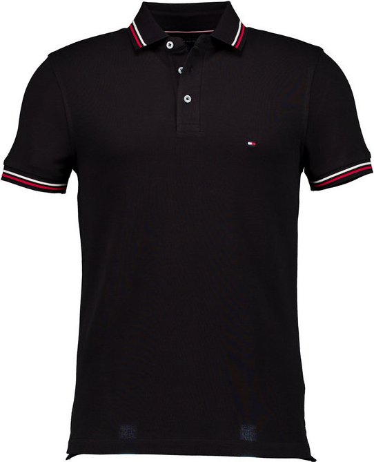 Tommy Hilfiger Herren Polo-Shirt schwarz Slim Fit