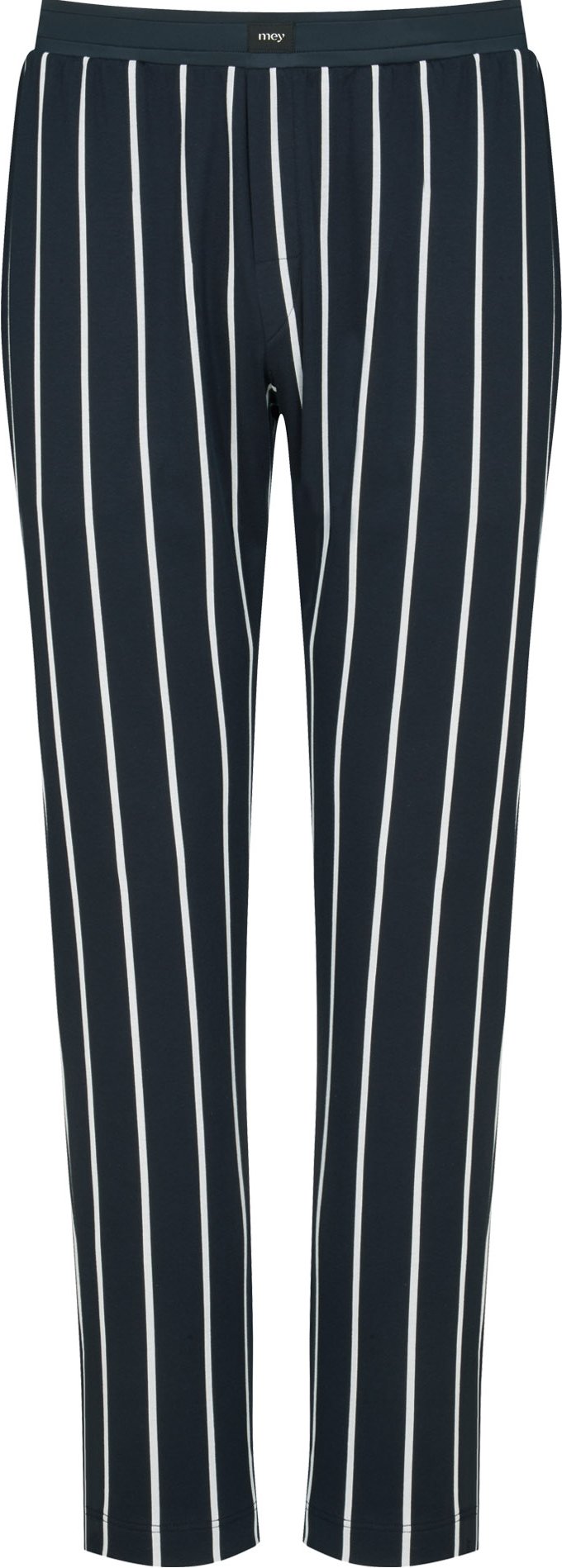 Thumbnail - Mey Herren Pyjamahose blau Baumwolle & Mix Gestreift