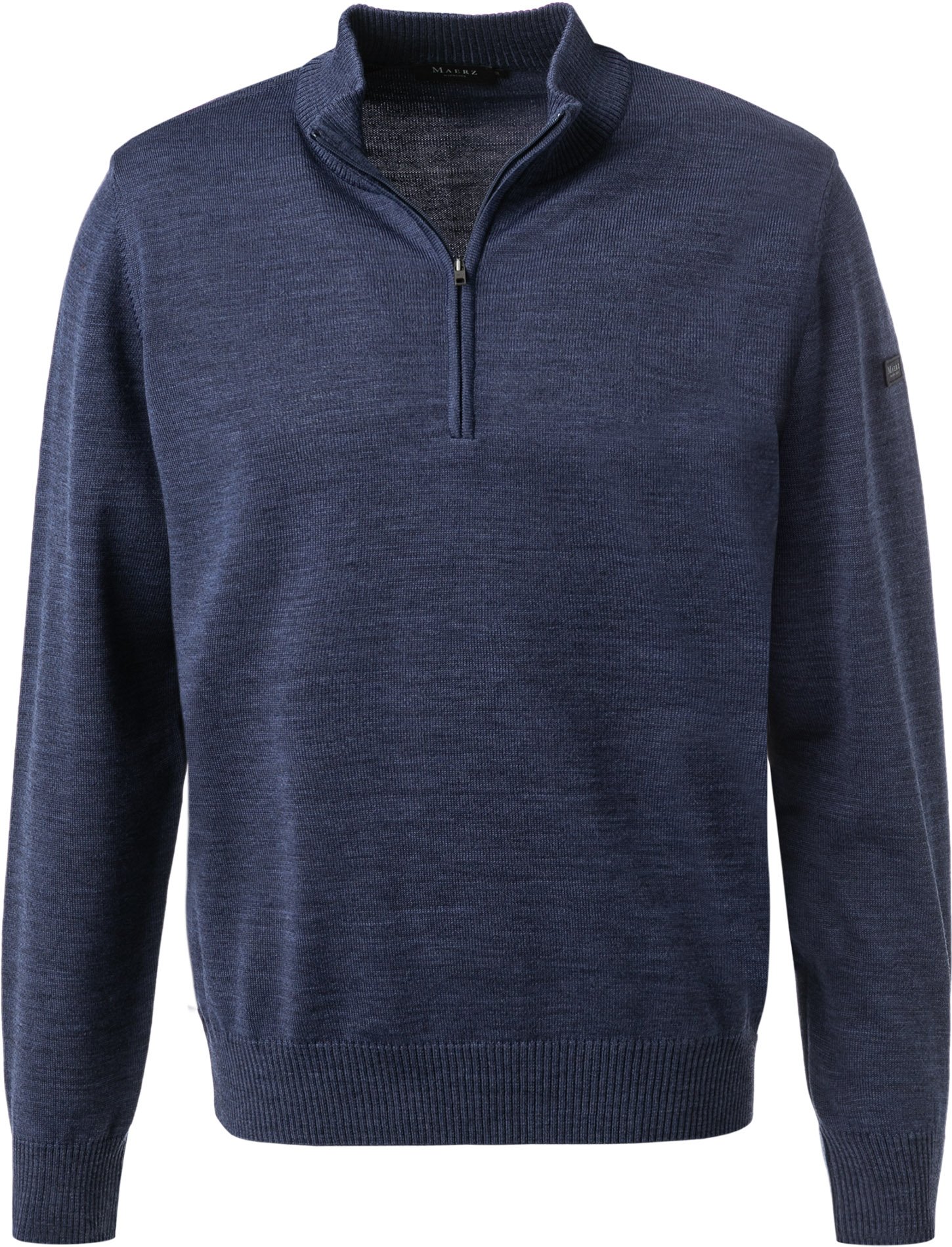 Thumbnail - MAERZ Muenchen Herren Troyer blau unifarben