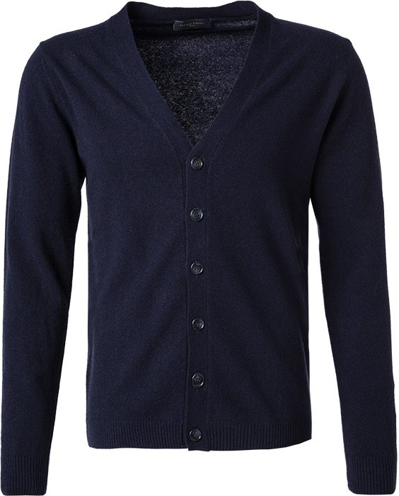 DANIELE FIESOLI Herren Cardigan blau unifarben