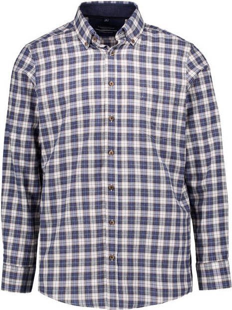 CasaModa Herren Hemd blau,weiß kariert Comfort Fit