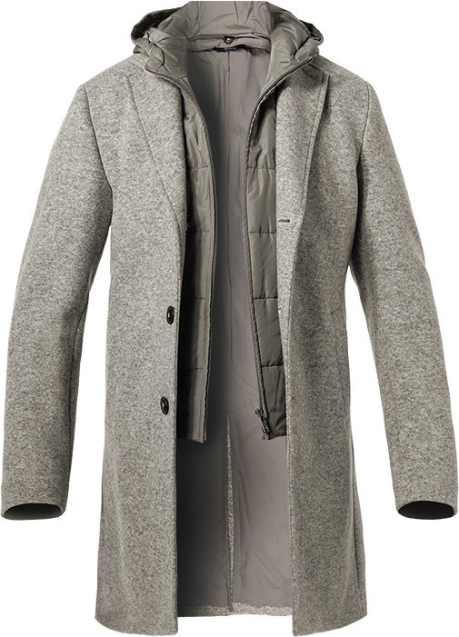 BOGGI MILANO Herren Mäntel grau unifarben