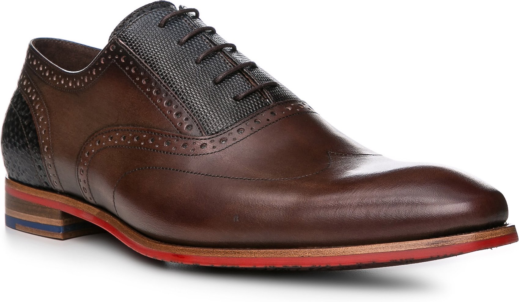 Thumbnail - Floris van Bommel Herren Schuhe braun Glattleder