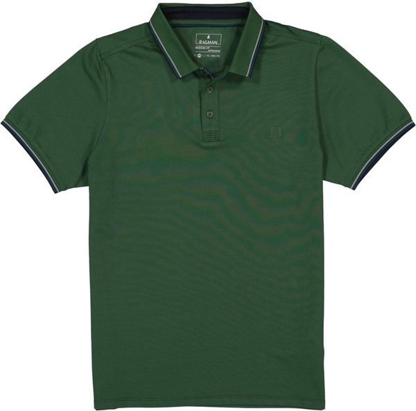 RAGMAN Herren Polo-Shirt grün