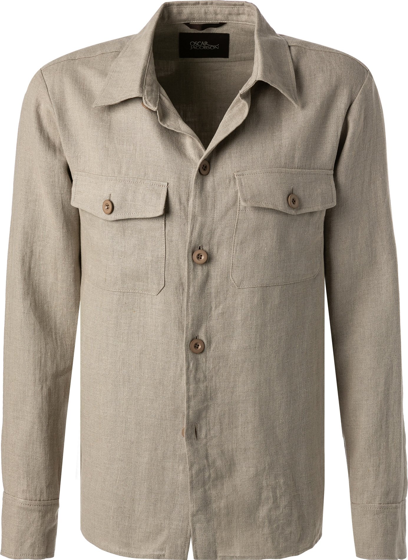 OSCAR JACOBSON Herren Overshirt beige