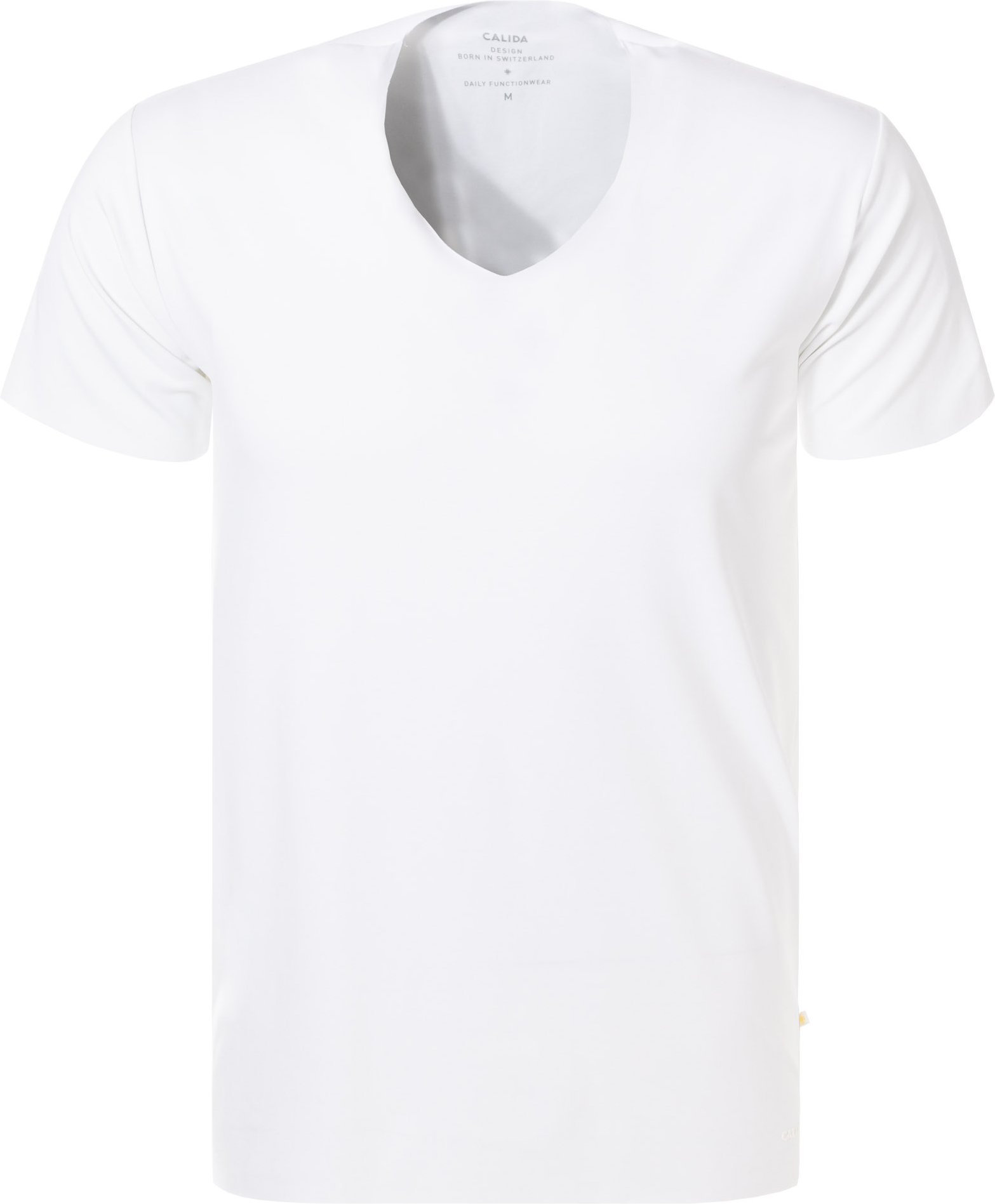 Thumbnail - CALIDA Herren T-Shirt weiß Viskose/Modal unifarben