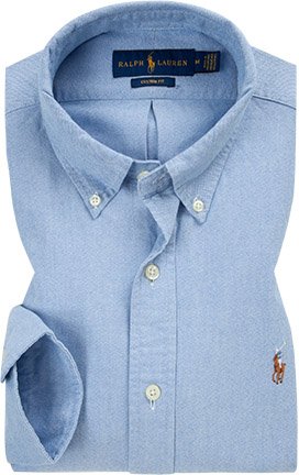 Thumbnail - Polo Ralph Lauren Herren Hemd blau meliert