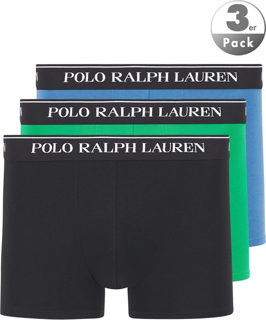 Polo Ralph Lauren Herren Unterwäsche blau,grün,schwarz Baumwolle & Mix unifarben