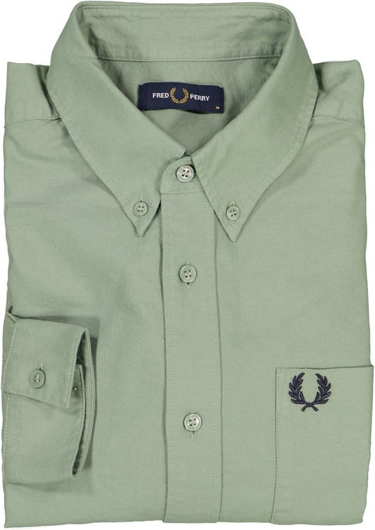 Fred Perry Herren Hemd grün
