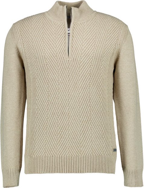 Thumbnail - Pierre Cardin Herren Troyer beige unifarben