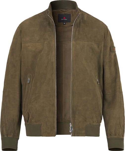 Thumbnail - PEUTEREY Herren Lederblouson grün unifarben