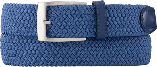 Alberto Herren Gürtel blau Textil