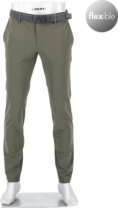 Thumbnail - Alberto Herren Hose grün Slim Fit