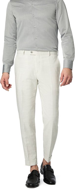 Strellson Herren Hose beige meliert Slim Fit