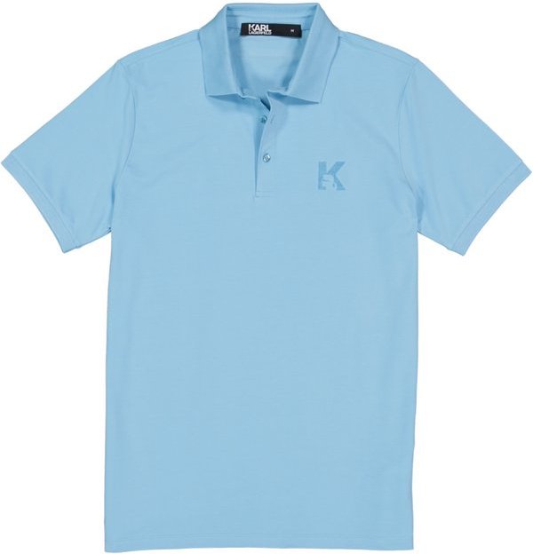 Thumbnail - KARL LAGERFELD Herren Polo-Shirt blau