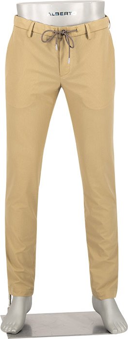 Alberto Golf Herren Golfhose beige Slim Fit