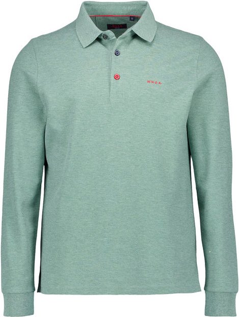 N.Z.A. Herren Polo-Shirt grün meliert