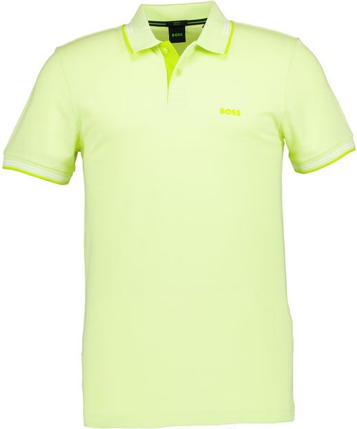 BOSS Green Herren Polo-Shirt gelb Slim Fit