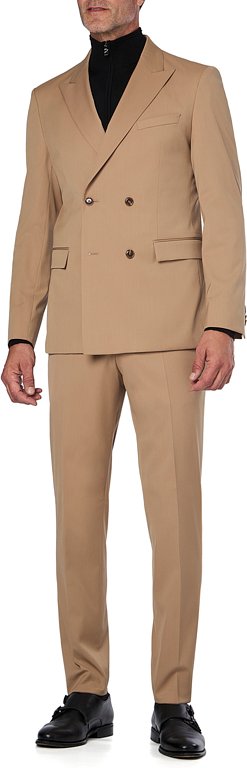 BOSS Black Herren Anzug beige Slim Fit