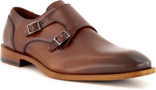 Thumbnail - LLOYD Herren Doppelmonk braun, cognac Glattleder
