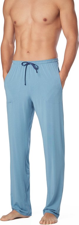 Novila Herren Schlafanzüge blau Modal unifarben