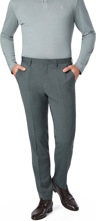 ROY ROBSON Herren Hosen grün meliert