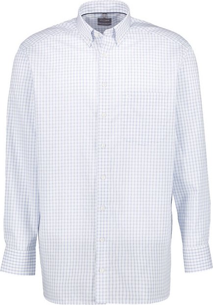 OLYMP Herren Hemd blau kariert Comfort Fit