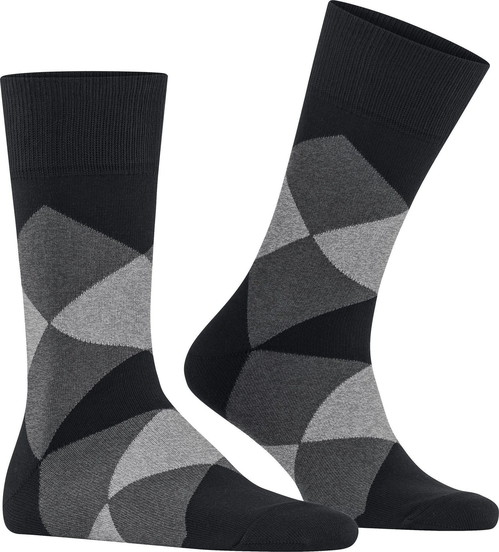 Burlington Herren Socken grau Baumwolle & Mix Gemustert