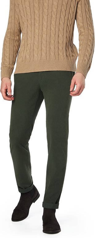 Mason's Herren Hosen grün Slim Fit