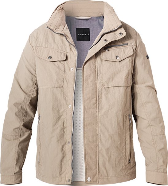 bugatti Herren Jacke beige unifarben