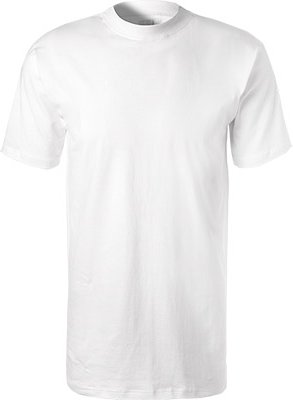 HOM Herren T-Shirt weiß Reine Baumwolle unifarben