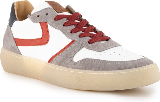 Prime Shoes Herren Sneaker grau Glattleder